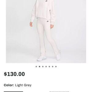 NWT! Nike Light Grey Straight Leg Pants